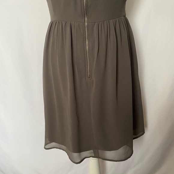Xhilaration Floral & Sheer Taupe Dress - Picture 5 of 11